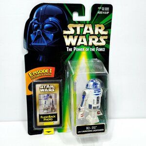 R2-D2 Launching Lightsaber Star Wars POTF Action Figure Hasbro Flashback Photo